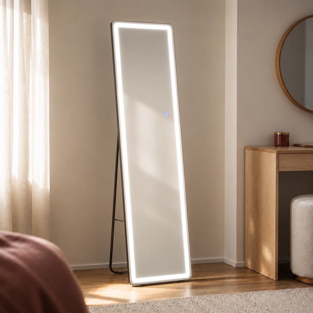 Outfit-Check Light-Up Floor Mirror | Eleva regenerated |01