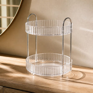 Rotating Makeup Organiser for a Tidy, Pretty Vanity