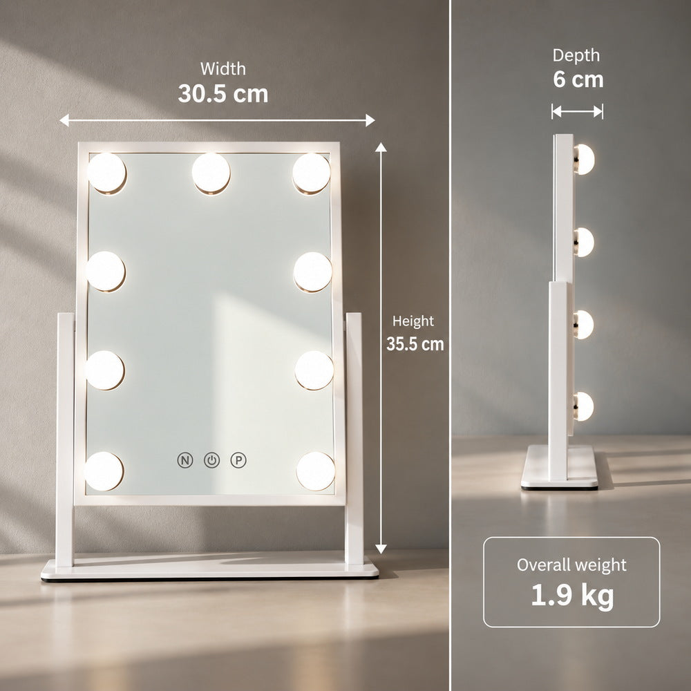 Sweetheart Mini Light-Up Mirror | Eleva regenerated |02