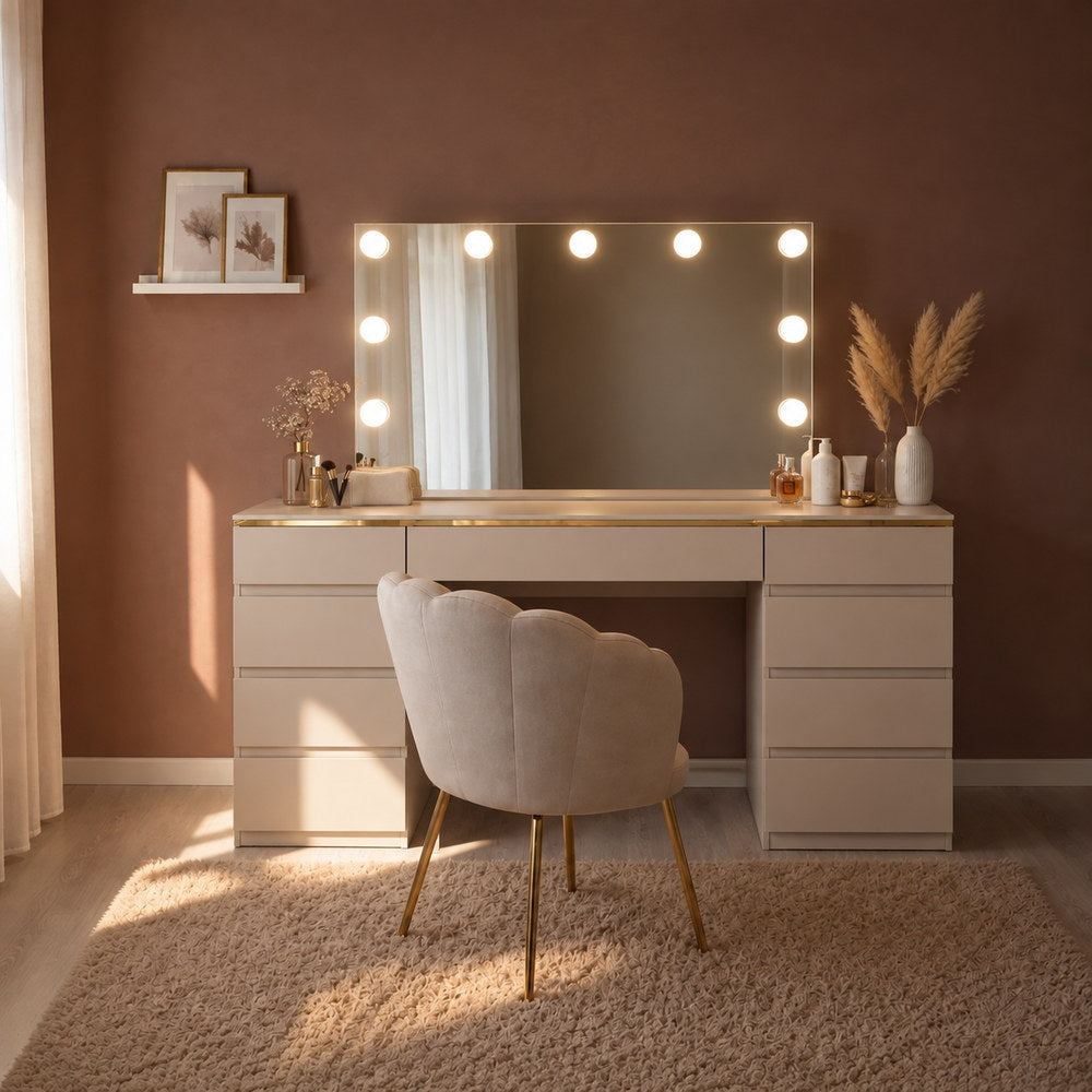Cashmere Kiss Hollywood Dressing Table | Eleva regenerated |02