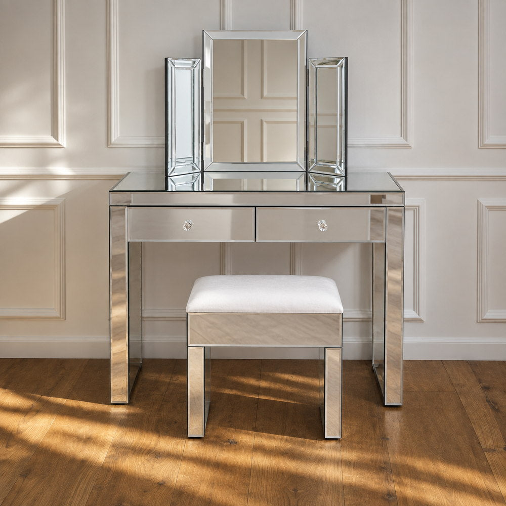 Silver Lining Mirrored Dressing Table | Eleva regenerated |02