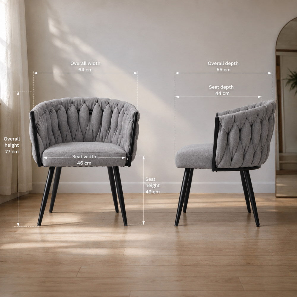 Soft Embrace Vanity Chair Pair | Eleva regenerated |03