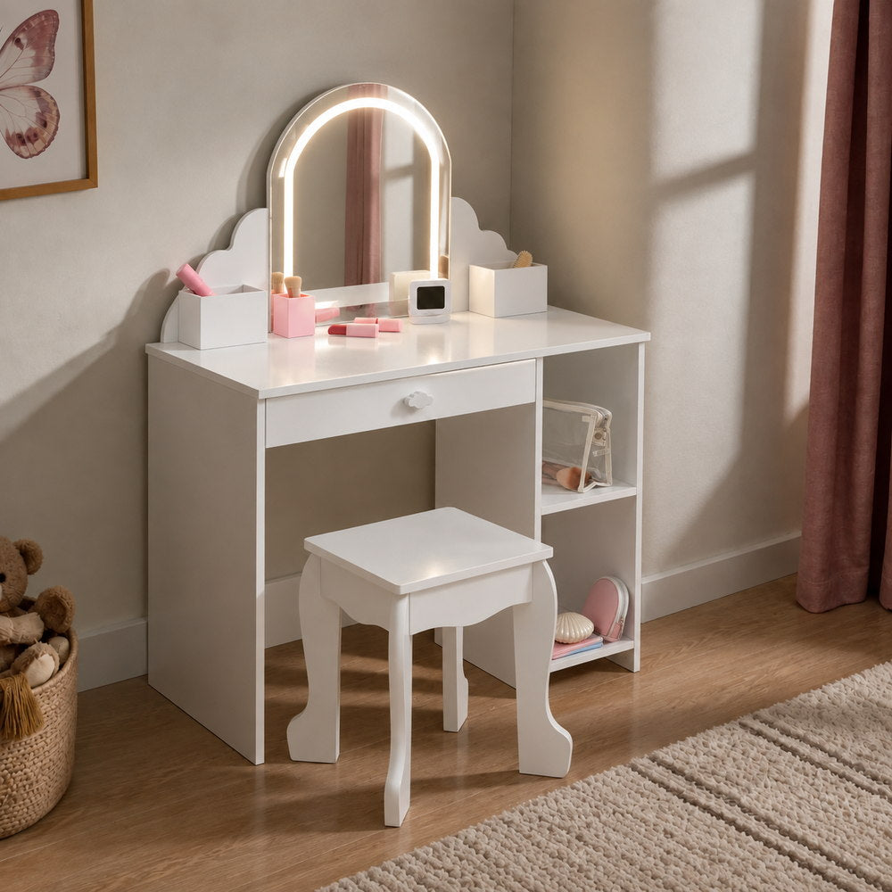 Little Dreamer Kids Vanity with Stool | Eleva regenerated |03