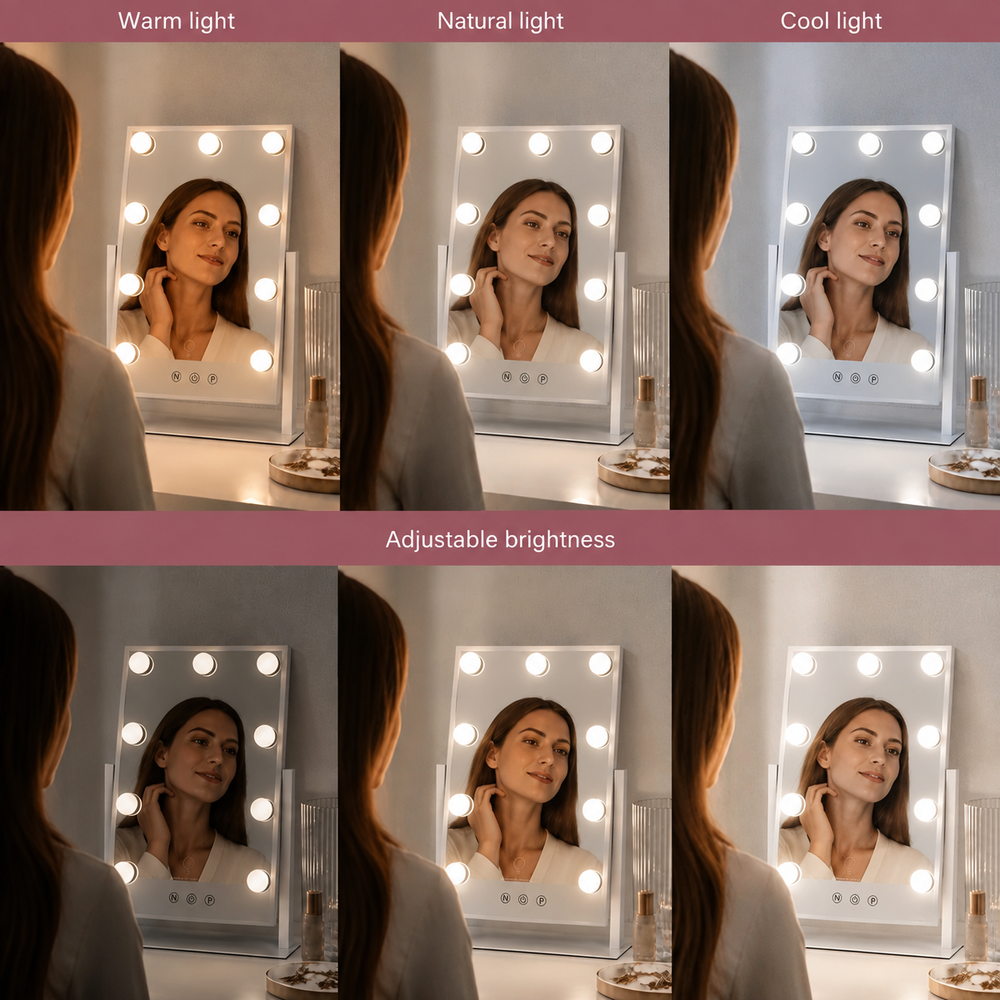 Sweetheart Mini Light-Up Mirror | Eleva regenerated |04
