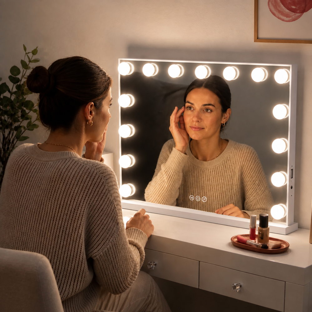 Lights, Camera, Makeup Hollywood Mirror | Eleva regenerated |04