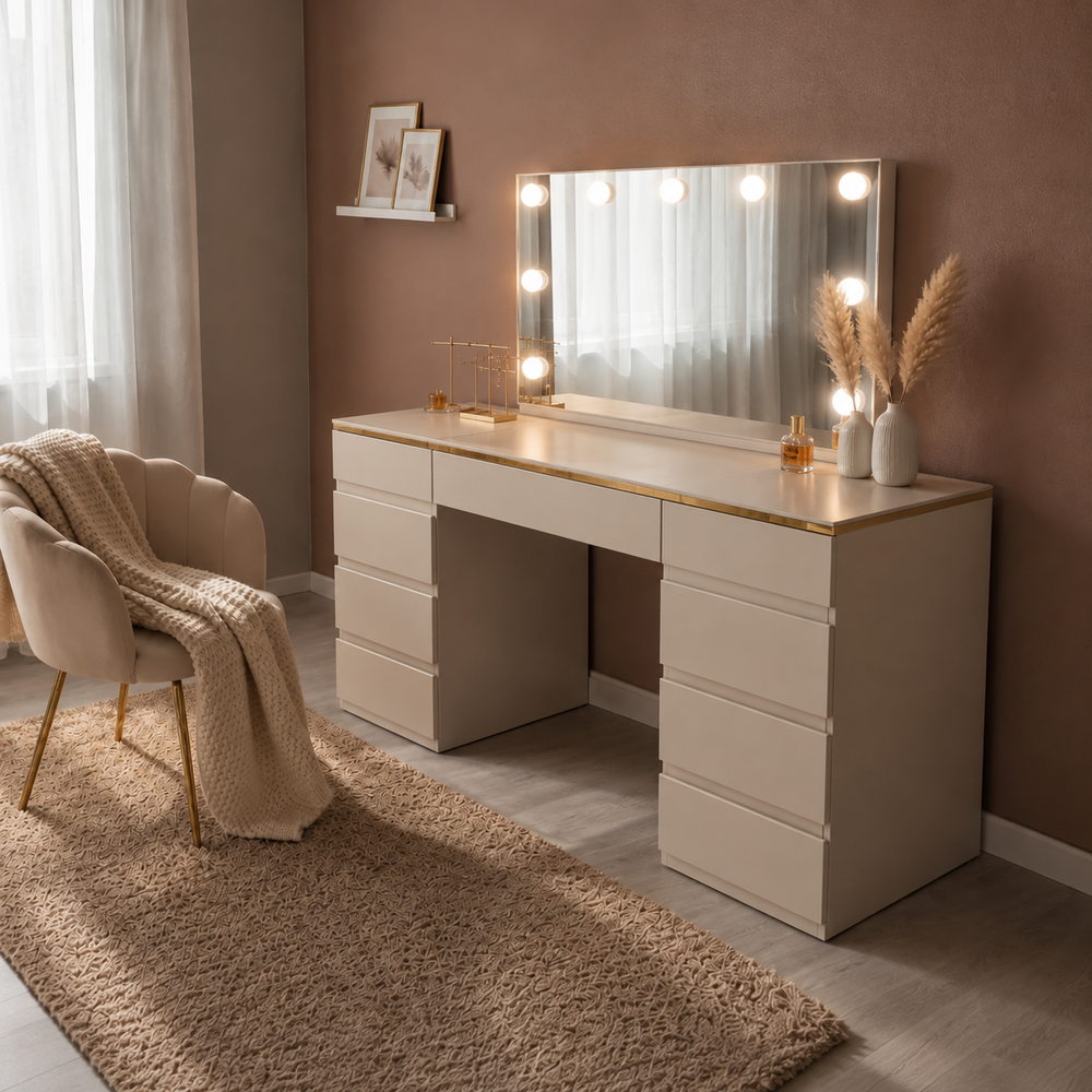 Cashmere Kiss Hollywood Dressing Table | Eleva regenerated |05