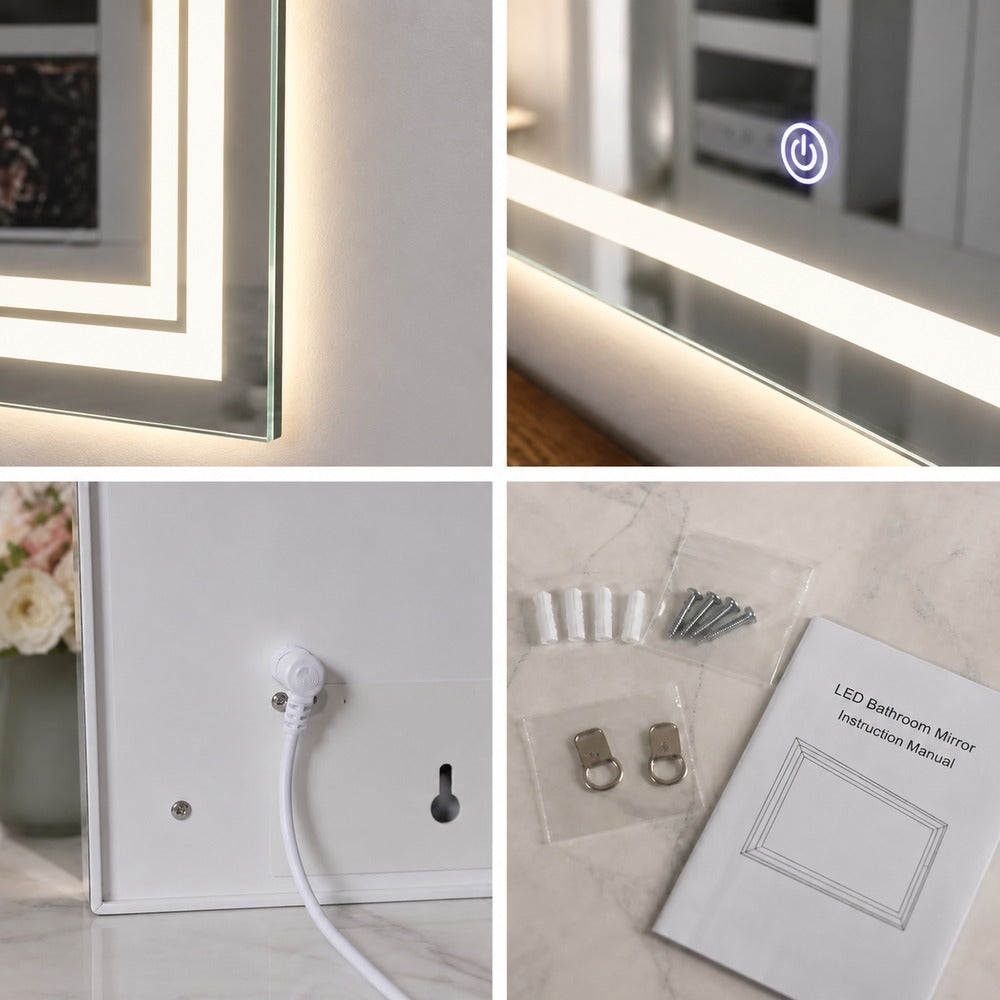 Aura Backlit LED Wall Mirror | Eleva regenerated |05