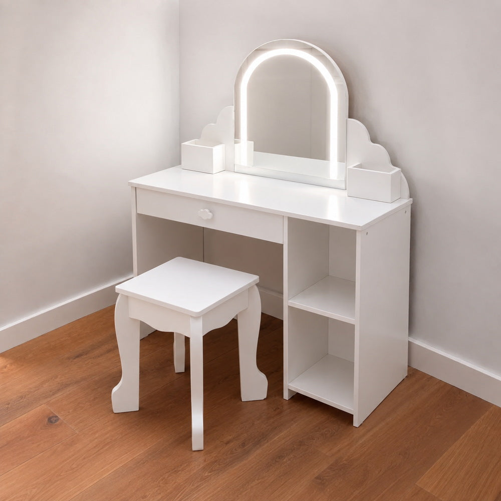 Little Dreamer Kids Vanity with Stool | Eleva regenerated |06