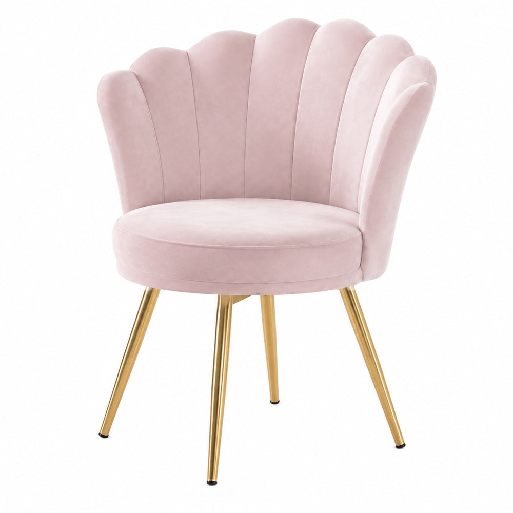 Mermaid Shell Velvet Vanity Chair | Eleva regenerated |07