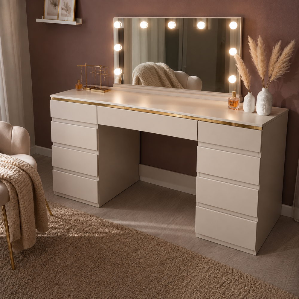 Cashmere Kiss Hollywood Dressing Table | Eleva regenerated |08
