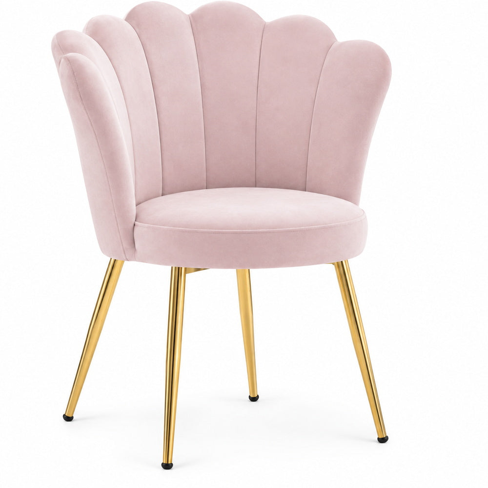 Mermaid Shell Velvet Vanity Chair | Eleva regenerated |12