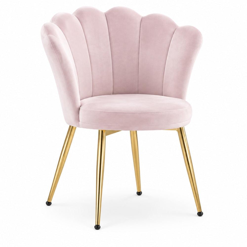 Mermaid Shell Velvet Vanity Chair | Eleva regenerated |17