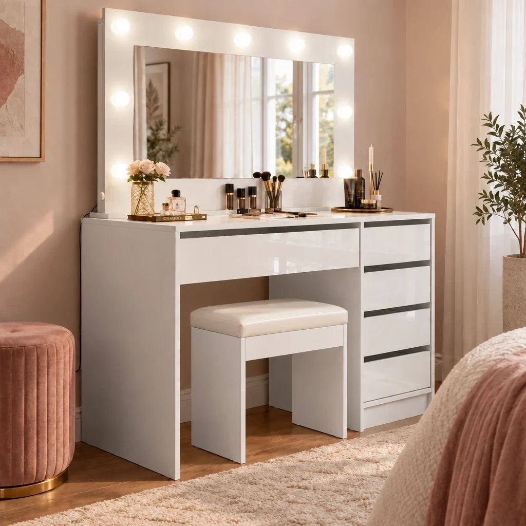 Grace Hollywood dressing table, side view