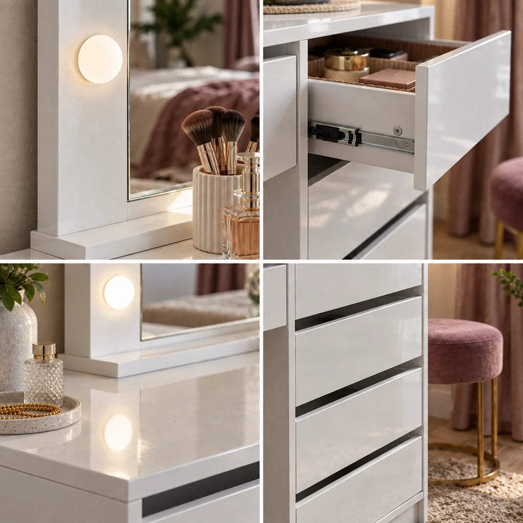 Grace Hollywood dressing table, close-up details