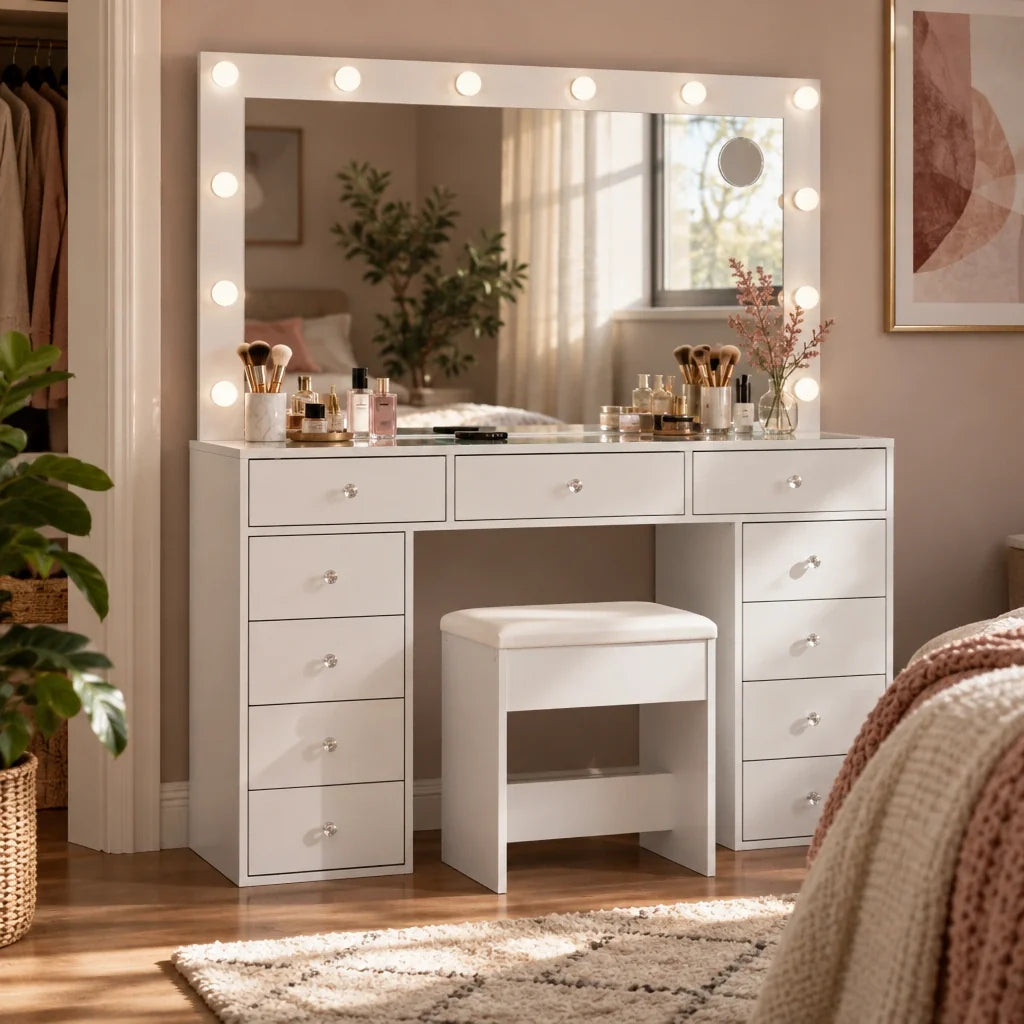 Viola Hollywood dressing table, finish close-up