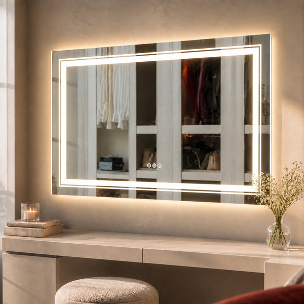 Aura Backlit LED Wall Mirror | Eleva regenerated |01