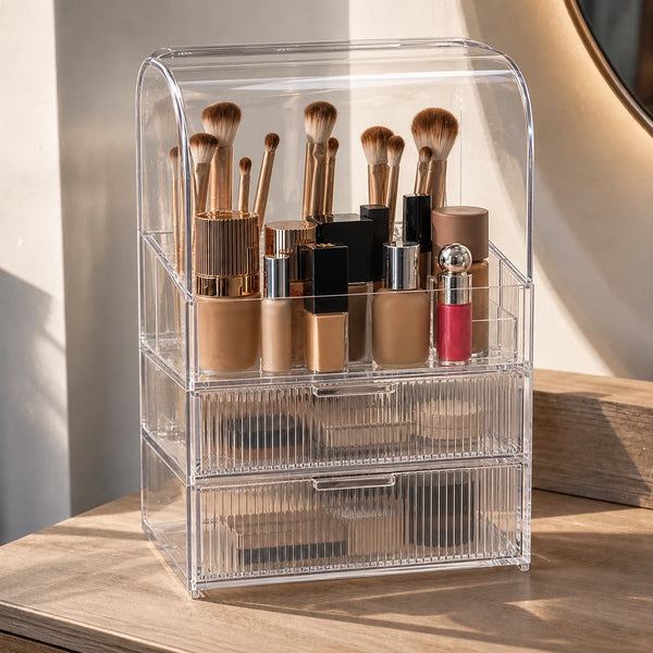 Everyday Edit Clear Makeup Organiser | Eleva regenerated |01