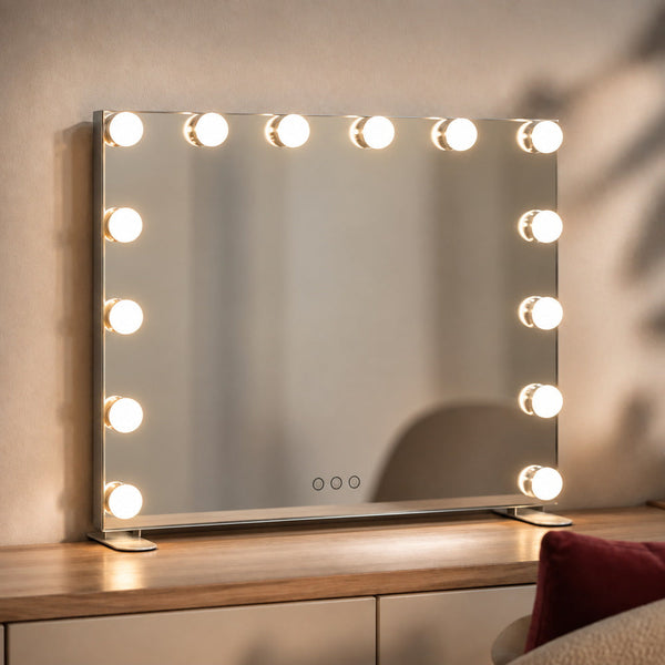 Spotlight Chrome Hollywood Vanity Mirror | Eleva regenerated |01