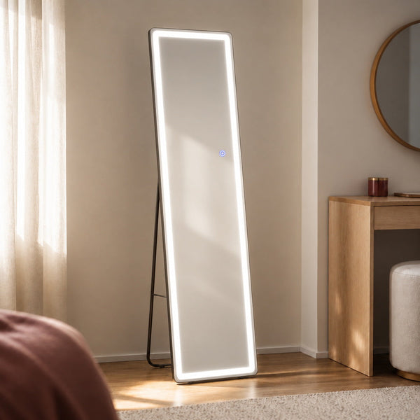 Outfit-Check Light-Up Floor Mirror | Eleva regenerated |01