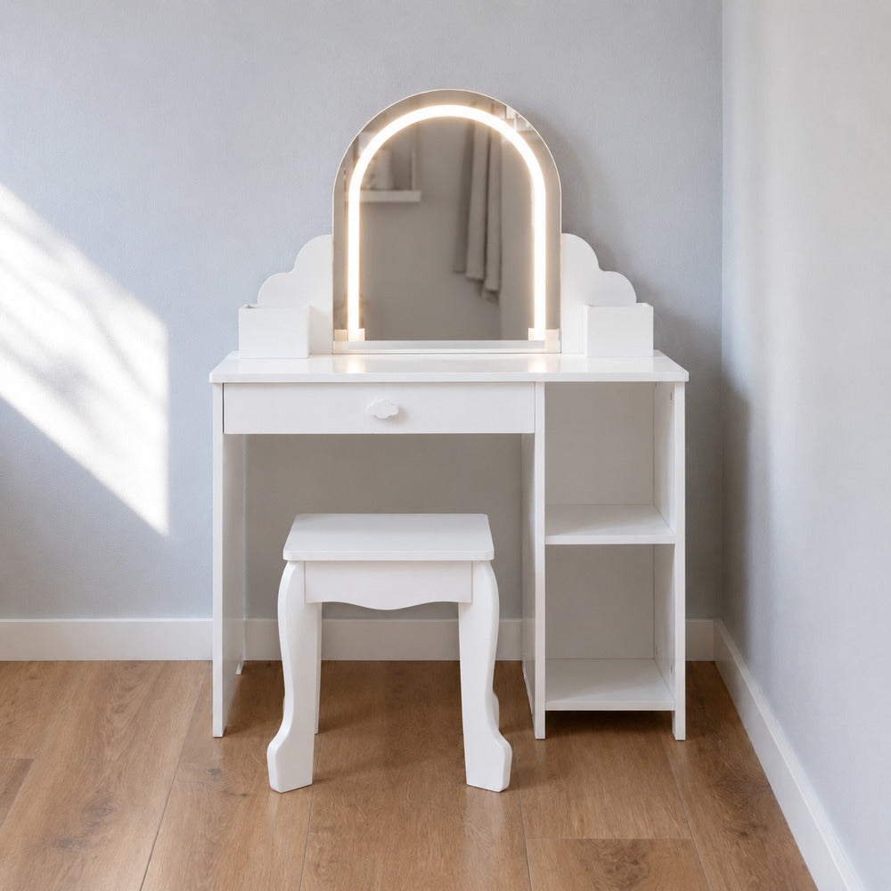 Little Dreamer Kids Vanity with Stool | Eleva regenerated |02