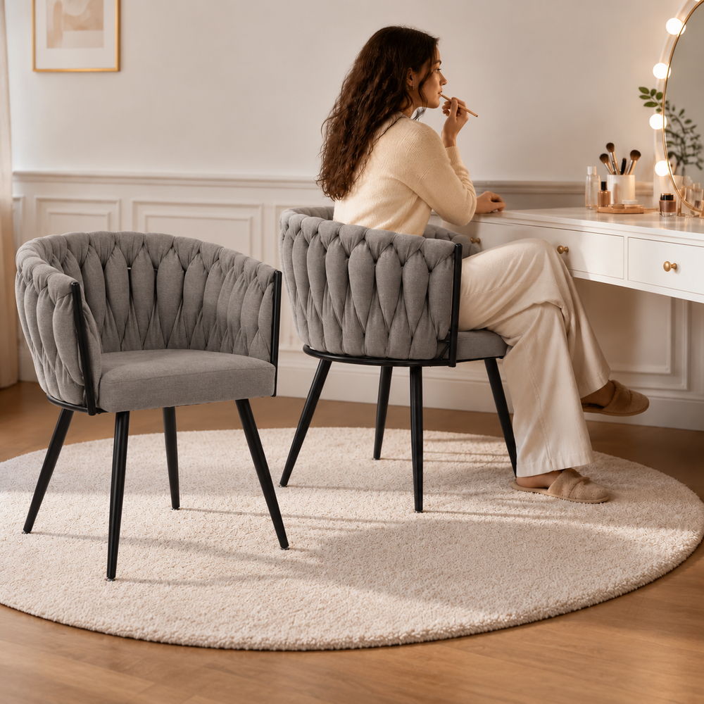 Soft Embrace Vanity Chair Pair | Eleva regenerated |02