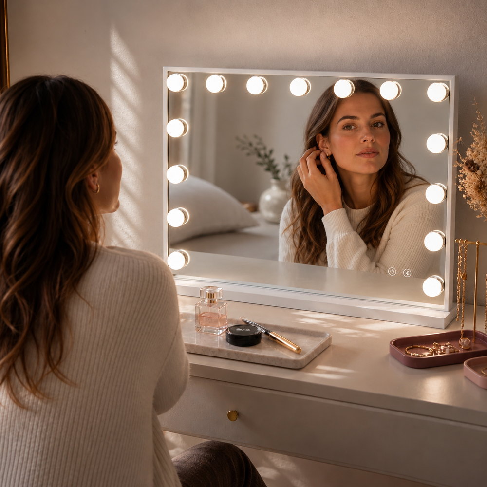 Get-Ready Playlist Bluetooth Vanity Mirror | Eleva regenerated |03