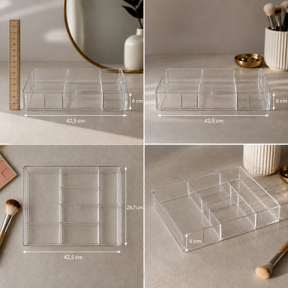 Calm & Clear Makeup Drawer Organiser | Eleva regenerated |03