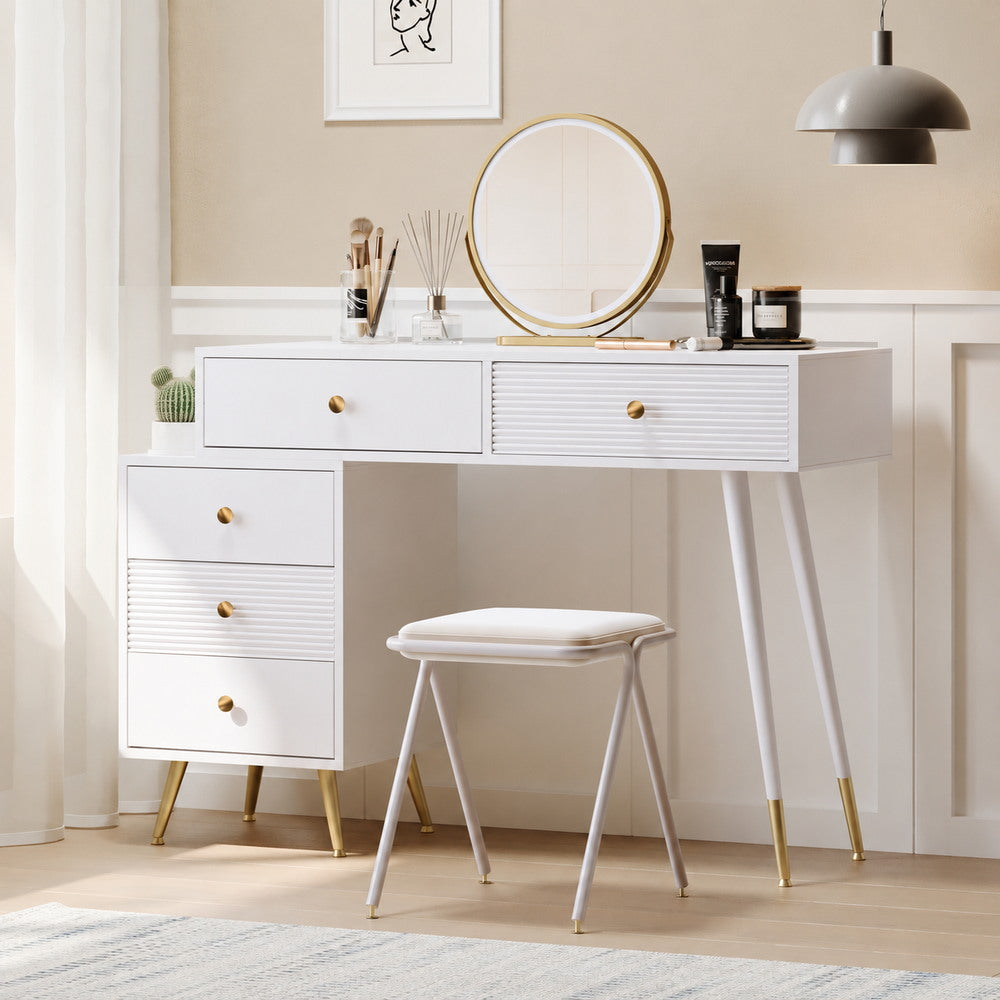 Date Night White & Gold Dressing Table | Eleva regenerated |04