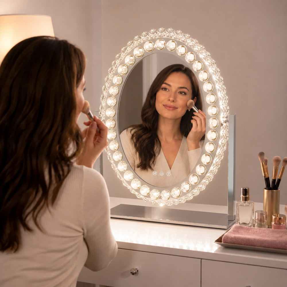 Fairytale Crystal Light-Up Mirror | Eleva regenerated |04