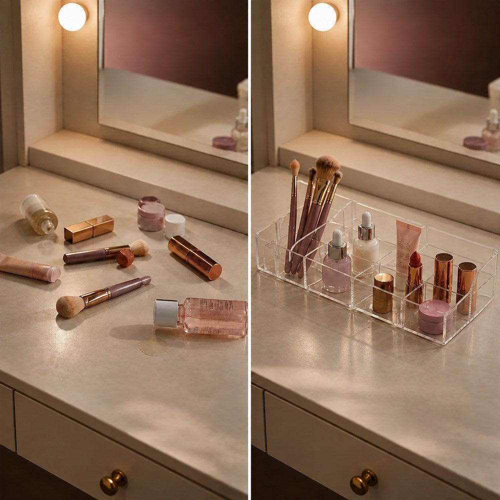 Calm & Clear Makeup Drawer Organiser | Eleva regenerated |05