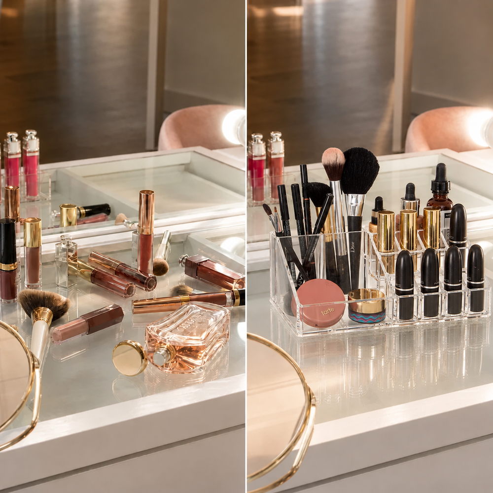 Lipstick Library Clear Acrylic Organiser | Eleva regenerated |05
