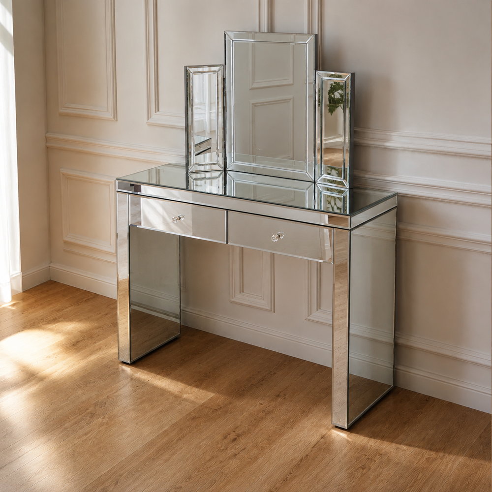 Silver Lining Mirrored Dressing Table | Eleva regenerated |07