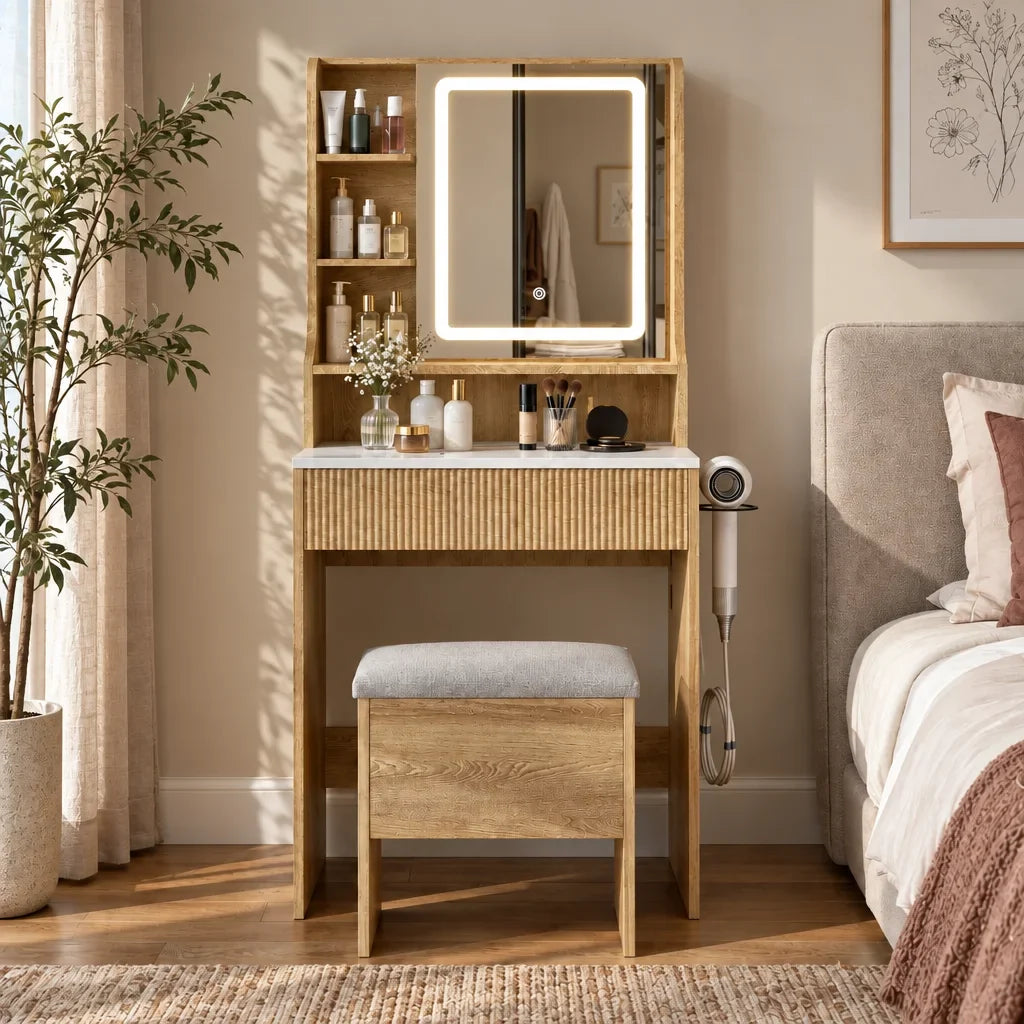 Willow small dressing table, front view